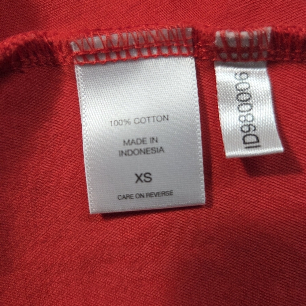 New York & Company Orange 100% Cotton Dress With Pockets Sz XS Flowy Summer - Picture 6 of 7